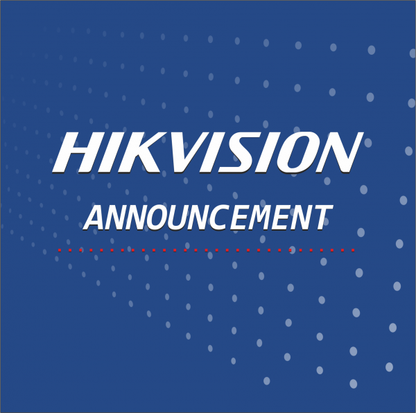 HIKVISION ANNOUNCEMENT - HIK-CONNECT image