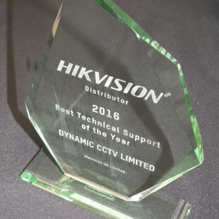 Dynamic CCTV Ltd wins Hikvision award for best technical support 2016